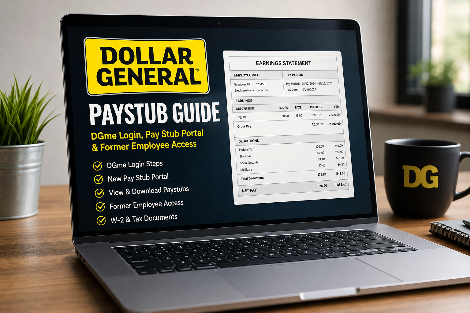Dollar General Paystub 2026: DGme, New Pay Stub Portal & Former Employee Access